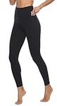 JOYSPELS Women's High Waisted Gym Leggings - Yoga Pants Womens Workout Running Sports Black Leggings with Pockets-Black-XXL