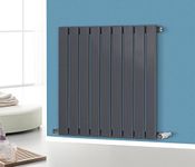 NRG 600x612 Horizontal Flat Panel Designer Radiators Radiator Bathroom Central Heating Radiators Rad Single Column Anthracite