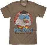 Tee Luv Men's Mr Owl How Many Licks