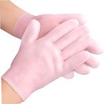 Kalkey Moisturizing Silicone Gloves for Dry & Cracked Hands | Overnight Gel Spa Hydrating Gloves | Soft Sleeping Hand Care Gloves for Deep Moisture & Skin Repair (1 pair)