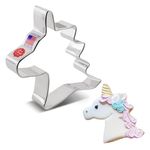 Unicorn Head Cookie Cutter 10.2 cm, Made in USA by Ann Clark