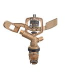 Dvi Automatic Rotating Sprinkler NOZAL 3/4INCH Zink Metal, Brass NUT Tube Combo Pack of 5PC Used for Irrigation in Agriculture