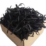 Black Shredded Paper for Packing, 1 kg, Gift Packing Paper Shreds, Paper Grass Decoration for Easter Baskets, Fillers For Gift Box, Birthday Decoration