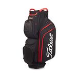 Titleist Cart 15 Cart Bag, Black/Black/Red