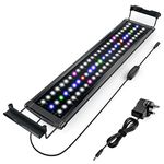 Honpal LED Aquarium Light, Fish Tank Light 40-60cm with Timer and Dimmer, Aquariums Plant Light Fish Lamp for 5-15 Gallon Tank, 10W Full Spectrum Led Light