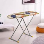 Kuber Industries 15 Inch Adjustable & Foldable Iron Stand for Clothes & Sarees | Quick Pressing Board | Ironing Table for Home | Beige