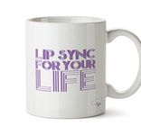 Hippowarehouse Lip sync for Your Life Printed Mug Cup Ceramic 10oz