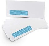 250#10 Single Left Window SELF Seal Security Envelopes - Super Strong Quick-Seal Self Sealing Closure, Security Tinted, Size 4-1/8 x 9-1/2 Inches, 24 LB - 250 Count (35210)