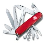 Victorinox Ranger Swiss Army Knife, Medium, Multi Tool, Camping Knife, 21 Functions, Blade, Scissors, Red, Brown