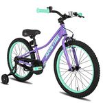 JOYSTAR 20 Inch Kids Bike with Training Wheels for 7 8 9 10 Years Old Boys 20" Mountain Bicycles Cycle for Early Rider MTB Children Pedal Bike Neo Purple