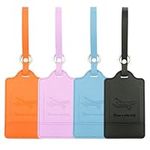 4 Color Luggage Tag Set,Assorted Br