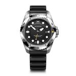 Victorinox Men’s Watch Dive Pro Ø 43 mm, Swiss Made, Analogue Quartz, Water-Resistant up to 300 m, Sapphire Glass, Rubber Strap, Black