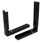 Alexvyan Microwave Mount Iron 14-inch Universal Microwave Oven Wall Mount Stand,(Black)