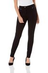 Roman Originals Office Trousers for Women UK Ladies Ponte Stretch Jersey Scuba Thick Work Interview Slimming Corporate Smart Formal Long Straight Ankle Grazer Pants - Black - Size 12