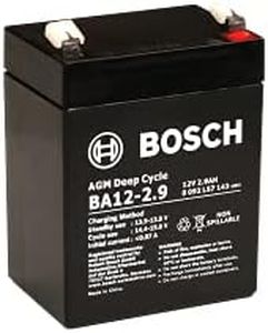 Bosch BA12-2.9 12V 2.9AH VRLA AGM Rechargeable Standby Battery Black