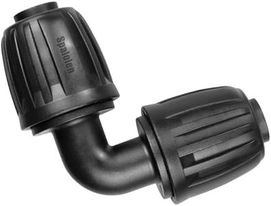 10 Pack 1/2 Inch Drip Irrigation Fittings Elbow Connectors for 1/2 Inch Drip Irrigation Tubing (1/2" ID x 0.60"-0.65" OD), Anti-Leak 1/2" Drip Line Barbed Connector for Most 1/2" Tubing