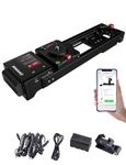 IFOOTAGE Shark Slider Nano Bundle, 16.6inch 2 Axis Motorized Camera Slider, APP/IPS Touch Screen Control, Mini Slider Dolly Rail Video Stabilizer, Payload 7.7lbs