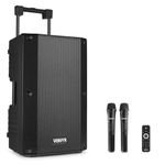 VONYX VSA500 12-Inch Portable PA System with 2 Wireless Mics, 800W Portable PA Speaker, Complete Sound System for Events, Parties, Public Speaking, Versatile and Durable Audio Solution