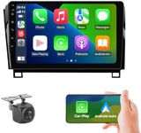 Android 13 4+32GB 8 Core Car Radio for Toyota Tundra 2007-2013 & Toyota Sequoia 2008-2019 Stereo, 10.1" QLED Touch Screen Upgrade Dash Kit with Carplay & Android Auto/DSP, for JBL & No JBL