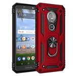 BestST motorola moto E5 Case, motorola E5 /moto G6 Play phone case [Tough Armor] with Reinforced Kickstand and Heavy Duty Protection and Air Cushion Technology for motorola moto E5/G6 Play,Red