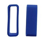 Dreamy 22mm Rubber Silicone Watch Strap Loops/Keepers Holder Retainer Loop Replacement - Watch Band Loop - 2-piece (Blue)