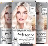 L'Oréal Paris Préférence Ultra Light Platinum Blonde Pack of 3 x 191 g