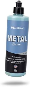 Maxshine 16oz Metal Polish – All-in-One Heavy-Duty Cleaner for Chrome, Aluminum, Stainless Steel & More – Cleans, Polishes & Protects – Ideal for Cars, Trucks, SUVs, RVs & Motorcycles