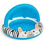 Bestway Shaded Baby Pool | Safari Fun Inflatable Play Centre, UV Sunshade, Inflatable Floor, Zebra Design, Ages 2+