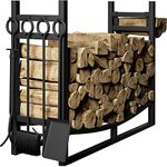 Fireplace Wood Rack With Tools