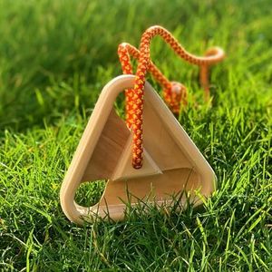 Nature Care Triangle Triple Edge Rock Climbing Hangboard | 25mm, 20mm & 15mm deep edges | Finger Strength Training Device | by MUSCLE MOUNTAIN® (Single)