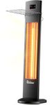 DR-298 : Dr. Heater Portable, Ceiling and Wall-Mount Infrared Heater for Indoor/Outdoor, 1500-Watt, Remote Controlled, Black