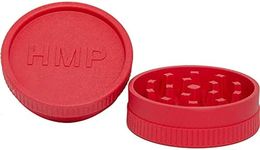 HMP Canada – Travel Collection, Two Piece Bio Grinder 2.2’’ (5 Color Options) – Metal Free,100% Biodegradable, Made with Vegetable Fiber – Red, Medium