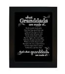 The Grandparent Gift Granddad What Granddads are Made of Sentiment Frame for Grandpa