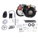 LIAPDG 100CC 4-Stroke Gasoline Engine, 3.5Hp 2 Stroke Bicycle Engine Kit Hand Start Gas Motorized Motor Bike Modified Engine for Large Triangular Empty Frames 11.2 x 13.7 x 11 Inch 50 Km/31 Miles/H