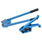 KATSU Hand Strapping Banding Kit Nylon Strap Pallet Heavy Duty Tensioner Crimper Tool 12mm, Ideal for 11-19mm Width PET/PP Plastic Strap 832302