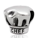 I Love Cooking Charm 925 Sterling Silver Chef Charm Hat Charm for Pandora Bracelet