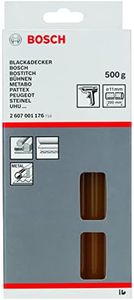 Bosch Accessories Glue Stick Natural Yellow (Wood, Carton, Ø 11 x 200 mm, For Hard & Firm Connections, 500g, Accessories Glue Guns)