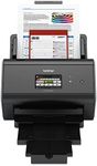 Brother ImageCenter ADS-2800W Wireless Document Scanner, Multi-Page Scanning, Color Touchscreen, Integrated Image Optimization, High-Precision Scanning, Continuous Scan Mode, Black