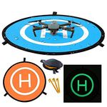 Drone Landing Pad, ApexOne 55cm/21.65in Universal Portable Luminous Waterproof Foldable Helipad for RC Drones Helicopter, DJI Phantom 3/4/Mavic Pro/Inspire, 3DR Solo Drone, Antel Robotic X-star