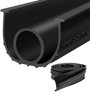 Garage Door Bottom Seal Strip Rubber Garage Door Weather Seal Strip 10FT U+O Ring Universal Garage Door Seal Strip for Keeping Garage Clean &Dry