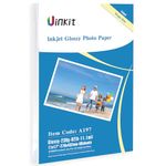 Uinkit Thick Photo Paper Glossy 11x17 60Sheets 62lb Inkjet Heavyweight 230gsm 11 x 17 Gallery Show Brochure Pictures Funeral Bulletin Obituary Papers Obituaries Gloss Papers