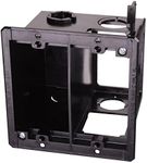 Arlington LVDR2 2-Gang Combo Electrical/Low-Voltage Box Black 1-Pack