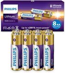 PHILIPS Lithium AA Batteries, 1.5v 