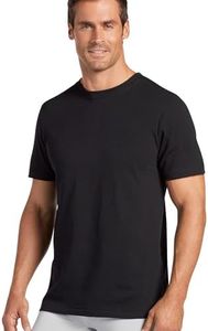 Jockey Men's T-Shirts Classic Crew Neck - 6 Pack, black, L