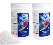 BLUE SPARKLE 2 Kg Chlorine Granules Water Treatment for Rapid Disinfecting and Cleaning of Hot Tub Spa and Swimming Pool