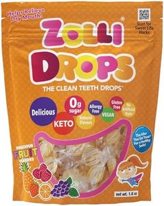 Zollipops | Clean Teeth Zolli Drops - Anti Cavity, Sugar Free Candy with Xylitol for a Healthy Smile - Great for Kids, Diabetics and Keto Diet (1.6 oz. Natural Fruit Flavor)