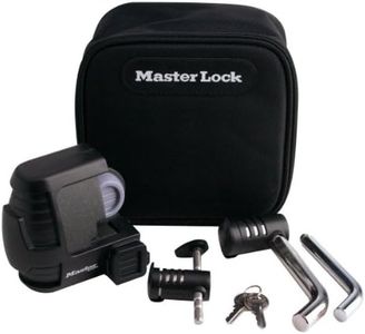 Master Lock Trailer Lock, Trailer Coupler & Receiver Lock Combo Pack, 3794DAT, Red