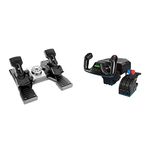 Logitech G Pro Flight Yoke System + Logitech G Pro Flight Rudder Pedals