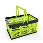 Sulfar Folding Shopping Portable Storage Basket Multicolor, Large