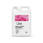 Qssiy Baby laundry liquid detergent 5 liter, washing liquid for Baby Clothes | Allergen Free | Gentle with Bio-Enzymes, Blossom - 5L